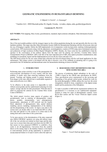 GEOMATIC ENGINEERING IN HUMANITARIAN DEMINING