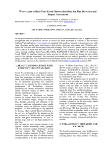 Web-Access to Real-Time Earth Observation Data for Fire Detection and