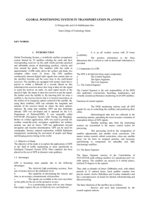 GLOBAL POSITIONING SYSTEM IN TRANSPORTATION PLANNING