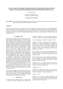 EVALUATION OF VARIOUS SEGMENTATION TOOLS FOR EXTRACTION OF