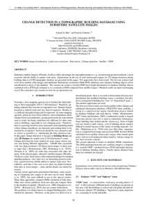 CHANGE DETECTION IN A TOPOGRAPHIC BUILDING DATABASE USING SUBMETRIC SATELLITE IMAGES