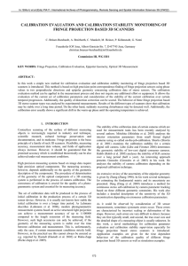 CALIBRATION EVALUATION AND CALIBRATION STABILITY MONITORING OF