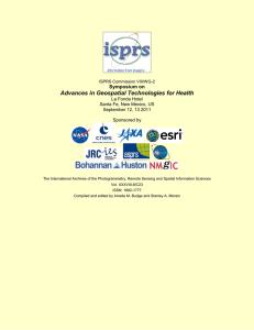 Advances in Geospatial Technologies for Health Symposium on  La Fonda Hotel