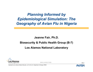Planning Informed by Epidemiological Simulation: The Geography of Avian Flu in Nigeria