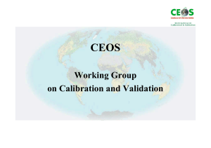 CEOS Working Group on Calibration and Validation