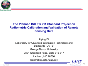 The Planned ISO TC 211 Standard Project on Sensing Data