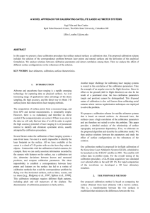 A NOVEL APPROACH FOR CALIBRATING SATELLITE LASER ALTIMETER SYSTEMS [filin.1,csatho.1]@osu.edu