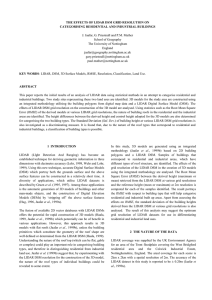 THE EFFECTS OF LIDAR DSM GRID RESOLUTION ON School of Geography