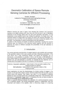 Geometric Calibration of Space  Remote 1.  Abstract