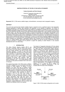 MAPPING POTENTIAL OF THE IRS-1C PAN SATELLITE IMAGERY Geomatics Canada