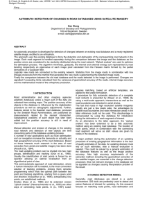 AUTOMATIC DETECTION OF CHANGES IN ROAD DATABASES USING SATELLITE IMAGERY