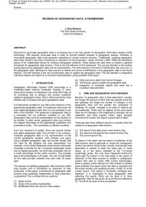 REVISION OF GEOGRAPHIC DATA: A FRAMEWORK