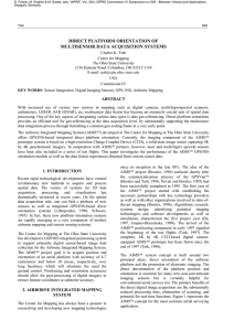 DIRECT PLATFORM ORIENTATION OF MULTISENSOR DATA ACQUISITION SYSTEMS