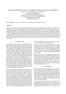 ESTIMATING INTRINSIC ACCURACY OF AIRBORNE LASER DATA WITH LOCAL 3D-OFFSETS