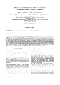 FOREST INVENTORY FOR EUCALYPTUS PLANTATIONS BASED ON AIRBORNE LASERSCANNER DATA