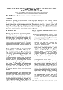 FUSION, INTERPRETATION AND COMBINATION OF GEODATA FOR THE EXTRACTION OF