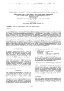 PRECISE AIRBORNE  LIDAR SURVEYING FOR COASTAL RESEARCH AND GEOHAZARDS... Roberto Gutierrez, James C. Gibeaut, Rebecca C. Smyth, Tiffany L....