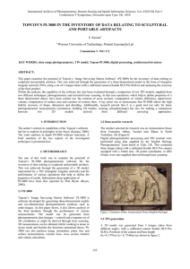 International Archives of Photogrammetry, Remote Sensing and Spatial Information Sciences,...
