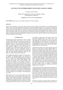 ACCURACY OF EXTERIOR ORIENTATION FOR A RANGE CAMERA -stuttgart.de