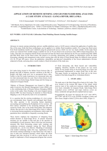 APPLICATION OF REMOTE SENSING AND GIS FOR FLOOD RISK ANALYSIS: