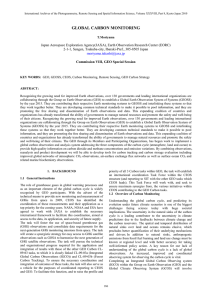 GLOBAL CARBON MONITORING