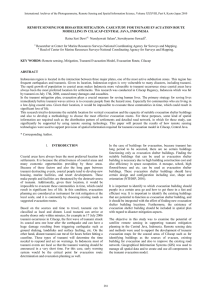 REMOTE SENSING FOR DISSASTER MITIGATION: CASE STUDY FOR TSUNAMI EVACUATION... MODELLING IN CILACAP-CENTRAL JAVA, INDONESIA