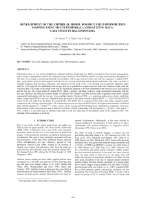 DEVELOPMENT OF THE EMPIRICAL MODEL FOR RICE FIELD DISTRIBUTION