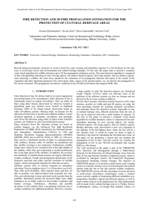 FIRE DETECTION AND 3D FIRE PROPAGATION ESTIMATION FOR THE