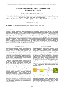 LAND-COVER CLASSIFICATION IN KALIMANTAN BY POLARIMETRIC PALSAR