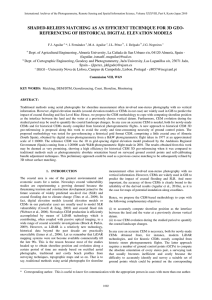 SHADED-RELIEFS MATCHING AS AN EFFICIENT TECHNIQUE FOR 3D GEO-