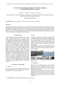 EVALUATION OF THE FEASIBILITY OF WEB CAMERAS TO MONITOR COASTAL AREAS