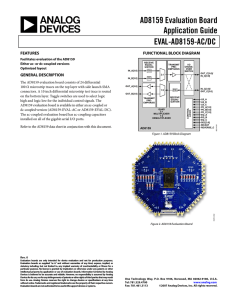 AD8159 Evaluation Board Application Guide EVAL-AD8159-AC/DC