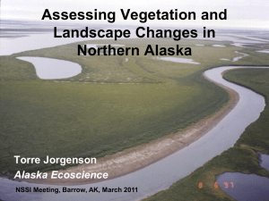 Assessing Vegetation and Landscape Changes in Northern Alaska Torre Jorgenson