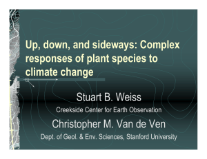 Up, down, and sideways: Complex responses of plant species to climate change