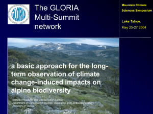 The GLORIA Multi-Summit network
