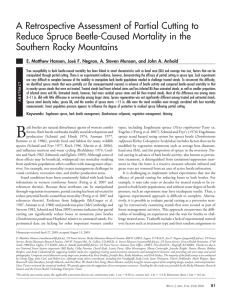 A Retrospective Assessment of Partial Cutting to Southern Rocky Mountains
