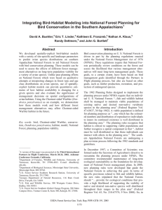 Integrating Bird-Habitat Modeling into National Forest Planning for