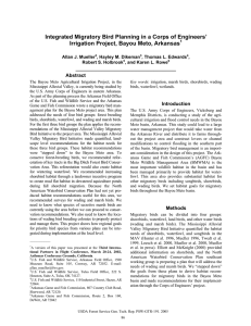 Integrated Migratory Bird Planning in a Corps of Engineers’