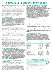 La Crosse 2011 Water Quality Report T