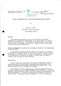 International Council for the C.M. 1986/B:2 Exploration of the Sea Sess. U