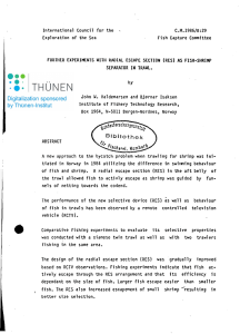 International Council for the C.M.1986/B:29 Exploration of the Sea Fish Capture Committee