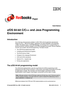 Red books z/OS 64-bit C/C++ and Java Programming Environment