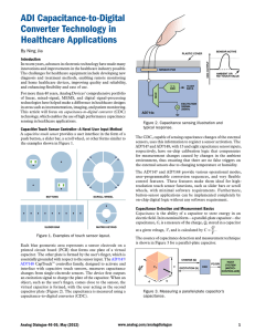 ADI Capacitance-to-Digital Converter Technology in Healthcare Applications Introduction