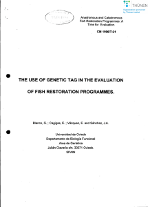 . , THE USE OF GENETIC TAG IN THE EVALUATION
