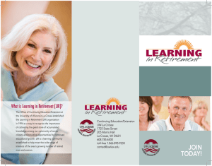 What is Learning in Retirement (LIR)?