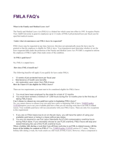 FMLA FAQ’s