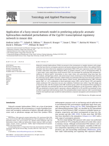 Application of a fuzzy neural network model in predicting polycyclic... hydrocarbon-mediated perturbations of the Cyp1b1 transcriptional regulatory