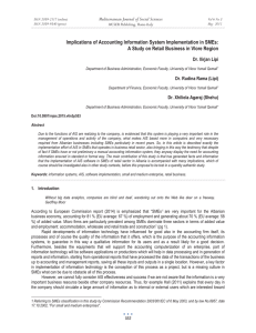 Implications of Accounting Information System Implementation in SMEs: