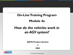 How do the vehicles work in an AGV system? On-Line Training Program