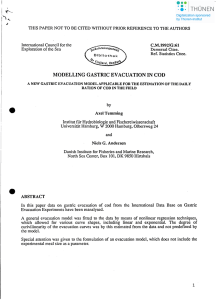 TI-IIS PAPER NOT TO BE CITED WITHOUT PRIOR REFERENCE TO... International Council for the C.M.1992/G:61